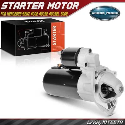 1x Starter Motor for Mercedes-Benz 400E 400SE 400SEL 500E CL500 1.7KW 12V CW 10T - Image 1 of 4