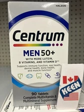Centrum Men 50+ Multivitamin/Mineral Supplement 90 Tablets, Exp:2026DE