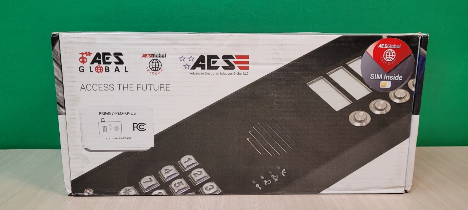 Ped Button Module AES PRIME7-PED-KP-US Single Button Prox Global Cellular Wi-Fi Intercom ...