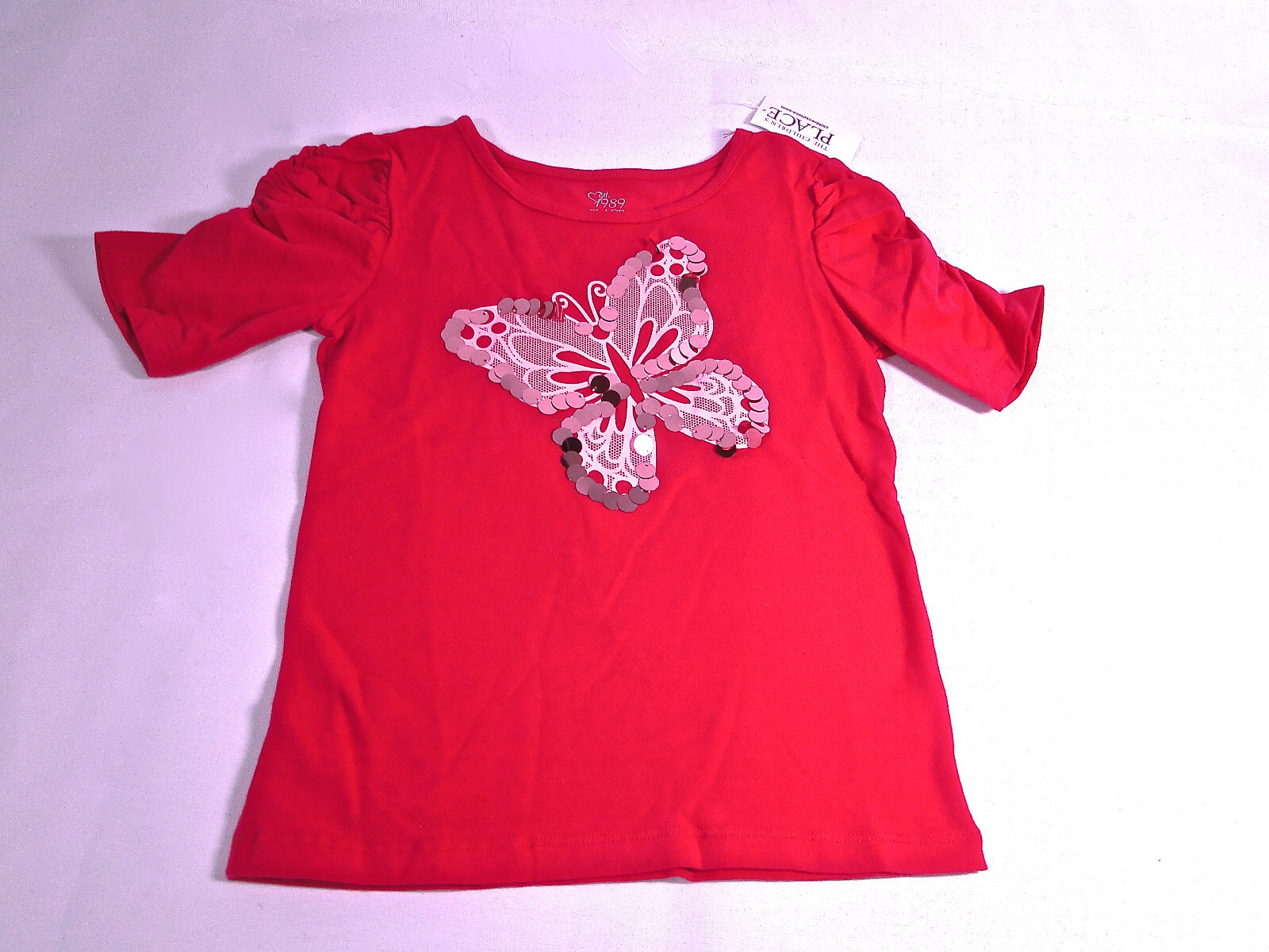 new-girl-hot-pink-the-children-s-place-sequin-butterfly-s-5-6-or-l-10