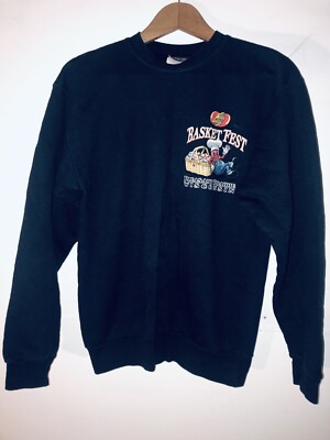 Jelly Belly Logo Jelly Bean Navy Pullover Gr. S/M Vintage 80er Original Pulli