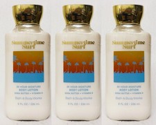 3 Bath  Body Works SUMMERTIME SURF 24HR Moisture Body Lotion Cream 8 oz