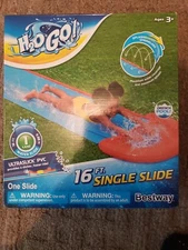 NEW Bestway H2Ogo H20 GO Slip One Single Water Slide for Kids 16 FT Drench Pool