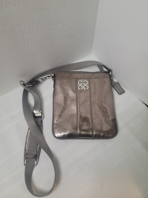 バッグ COACH Julia Leather Shoulder Bag 2way Coach Julia Leather 2Way Shoulder Bag White Embossed Logo