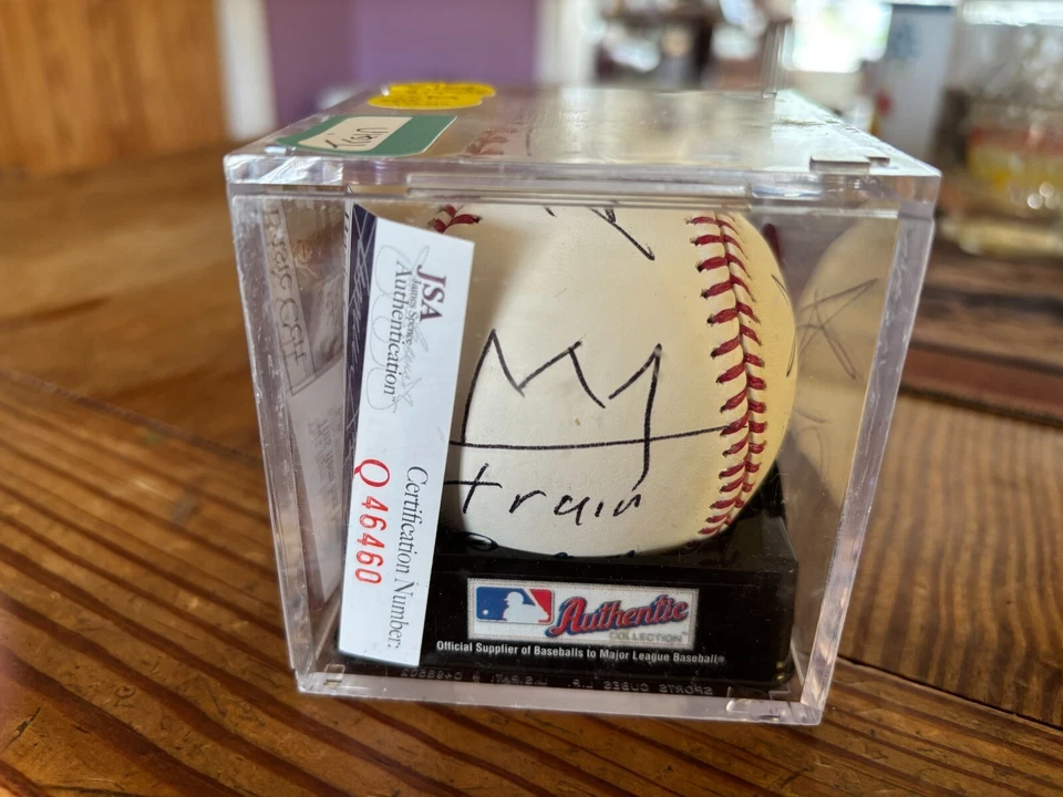 Train Music Band ONLY Signed Baseball on Ebay w/ Guitar Picks & JSA Cert ~ RARE - Image 3 of 4