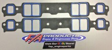 Fel-Pro 1205 Small Block Chevy 1.28" x 2.09" Port Intake Manifold Gasket Pair