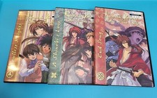 Lot of 3 RUROUNI KENSHIN Wandering Samurai DVDs AnimeWorks EPS 83-95 - VERY GOOD