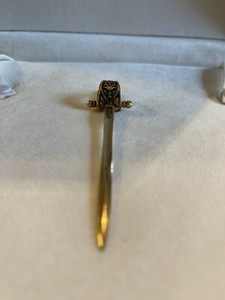Vintage Brass Toledo Sword 4” Long