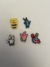 Lot Of 5 SpongeBob Squarepants Charms For Crocs 