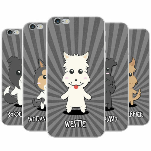 Scottish Cartoon Dogs Snap-on Hard Back Case Phone Cover for Apple Mobile Phones - Picture 1 of 6