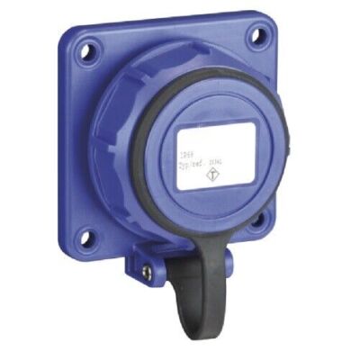 PCE Anbau-Steckdose IP68 Schuko blau druckwasserdicht 20351-8b 20352-8b VDE 16A