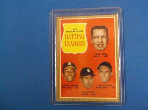 1962 Topps Baseball # AL Leaders EX + - Picture 1 of 3