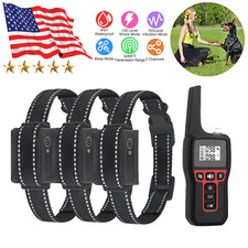 3280FT Rechargeable Dog Training Collar with Remote Shock Beep Waterproof Collar