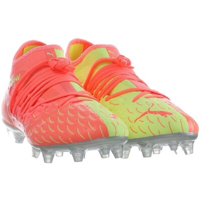 Puma Future 5.3 Netfit Osg Fg Ag Soccer Cleats   Peach/Volt 105936 01 Size:10
