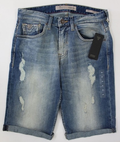 GUESS Men's Regular Straight Distress 