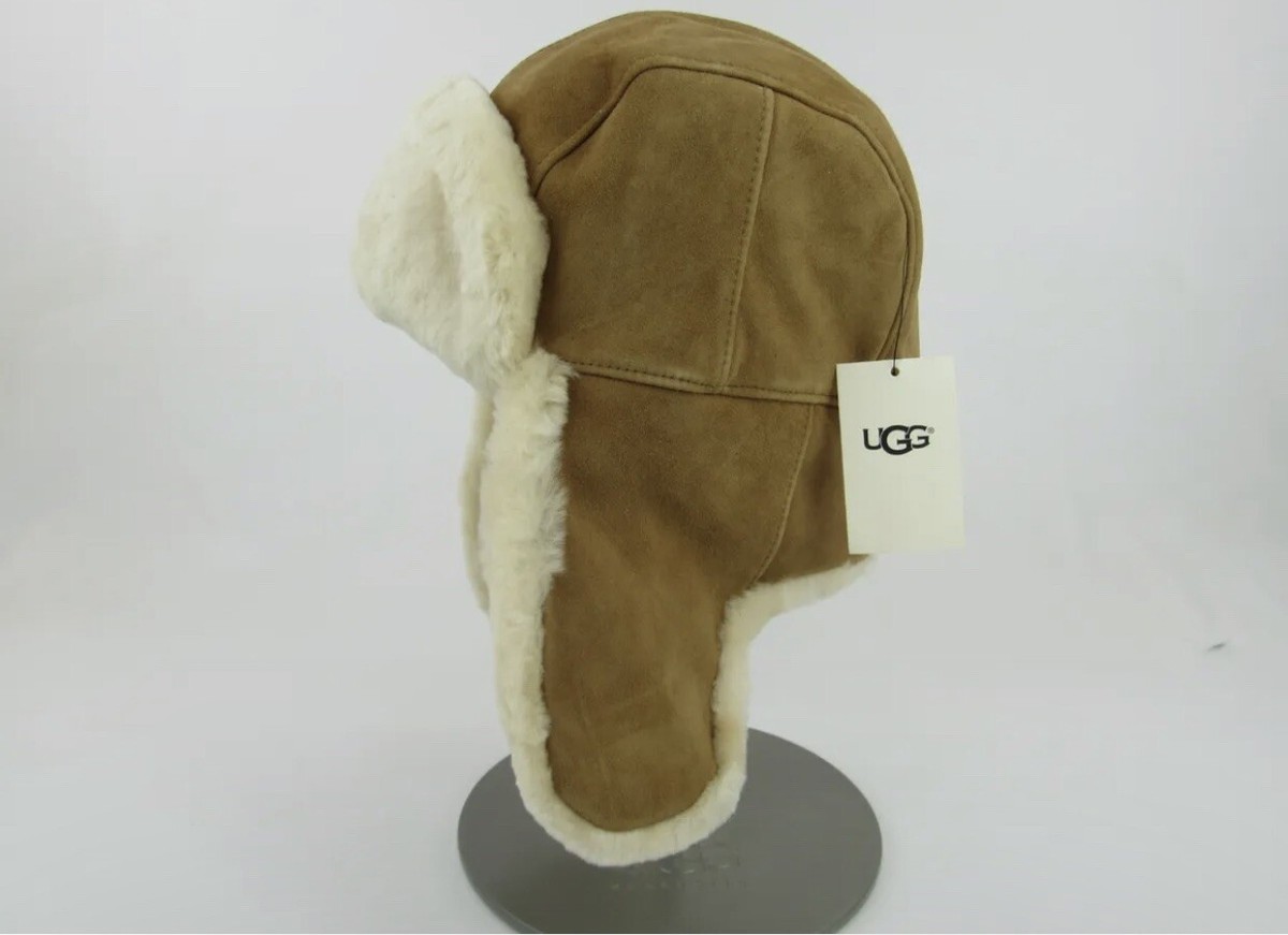 UGG Australia Shearling Sheepskin Trapper Hat Ear Flap Cap Chestnut L XL UGG Sheepskin Upflap Hat | Sheepskin Trapper Hat | Ozwear main image 2