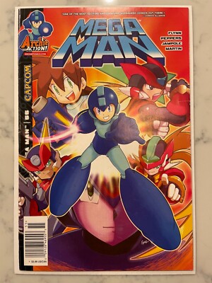 Mega Man #55 Newsstand Edition FN+/VF last issue VHTF