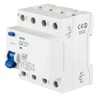 MCG 1OOA4P100ATD 100A 4-polig 100mA Typ A Zeitverzögerung RCD NEU