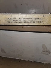 8 VINTAGE DAVEN WESTERN ELECTRIC-KS-14191 75 OHM ATTENUATORS SILVERPLATE