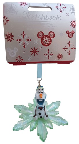 Disney Store Olaf Frozen Xmas Tree Ornament Sketchbook Snowflake Decoration 2022 - Picture 11 of 11