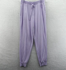 Victorias Secret Medium Pajama Pants Purple Cozy Jogger Sleep Lounge Pant New