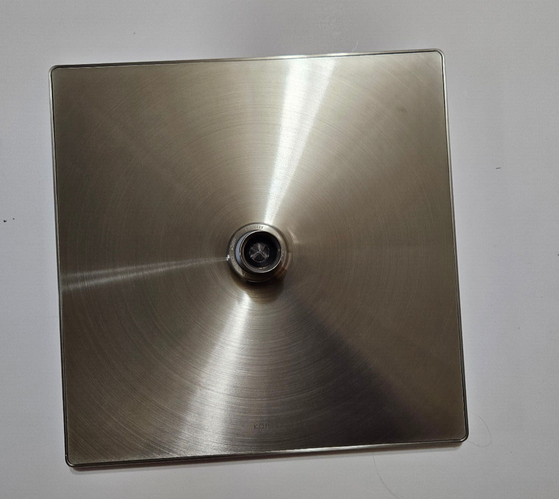 KOHLER K26149BN Honesty 10" Square Rain Shower Head, 2.5 GPM, Brushed
