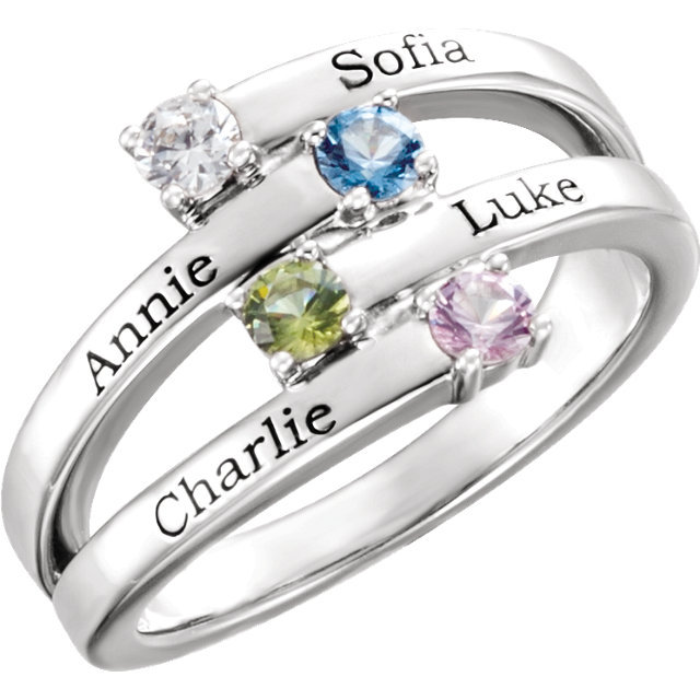 Mother's Rings For Sale Silver Rings For Women Personalized Name