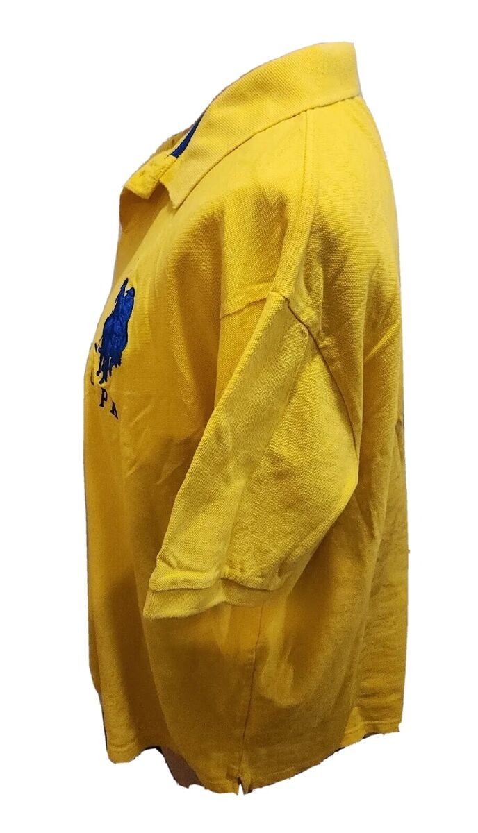 U.S. Polo Assn. #3 Men's Yellow Polo USPA Logo Short Sleeve U.S. Polo Assn. #3 Men's Yellow Polo USPA Logo Short Sleeve
