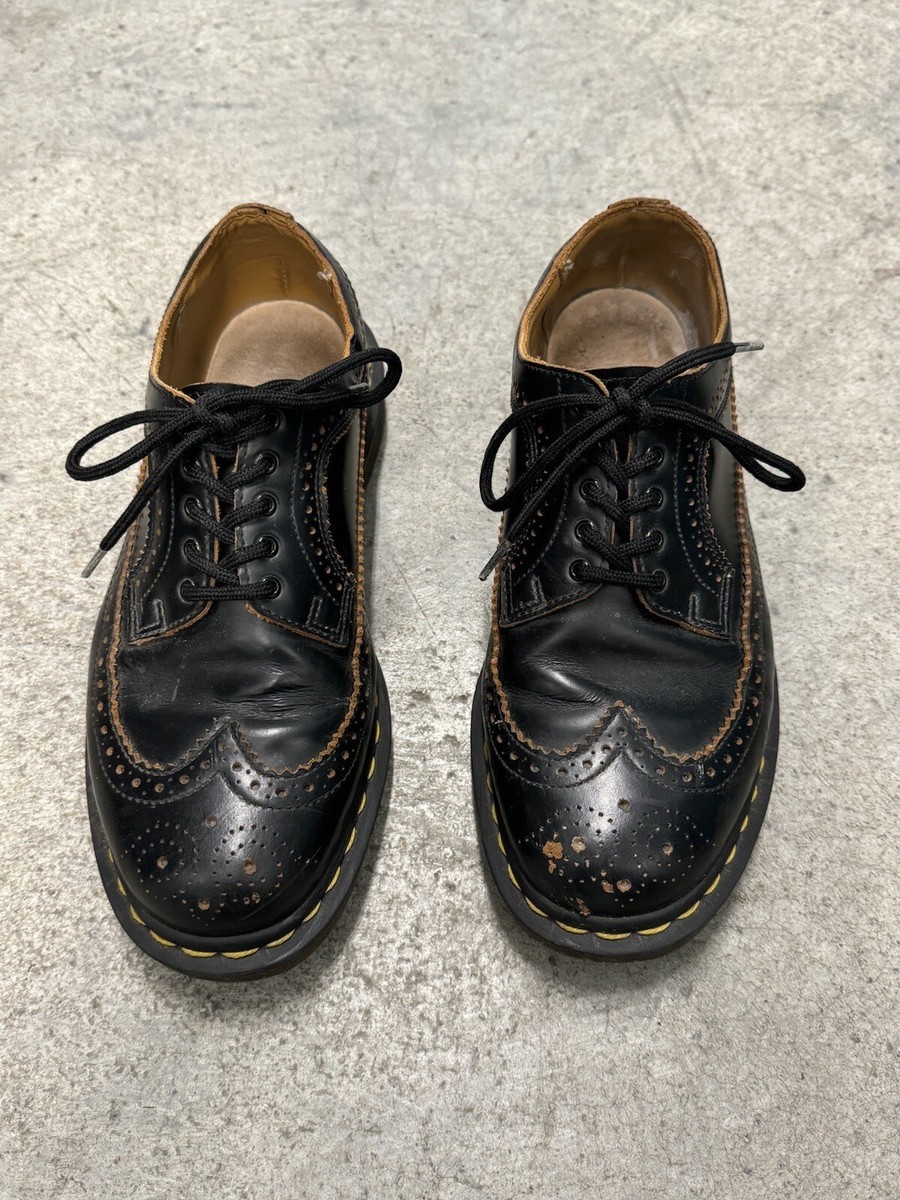 靴 Dr.Martens VINTAGE3989 BLACK UK5(24cm) Dr Martens 3989 Made in England Black Brogue Size 11 - Etsy