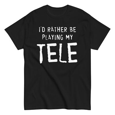 TELE Shirt dad son musician gift birthday emo guitar country