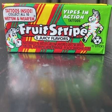 Fruit Stripe Gum Sealed Pack Discontinued Collectible Only Non-Consumable