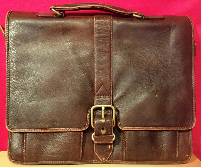 Vintage Hidesign Leather Bag 15 1/2" x 13" eBay