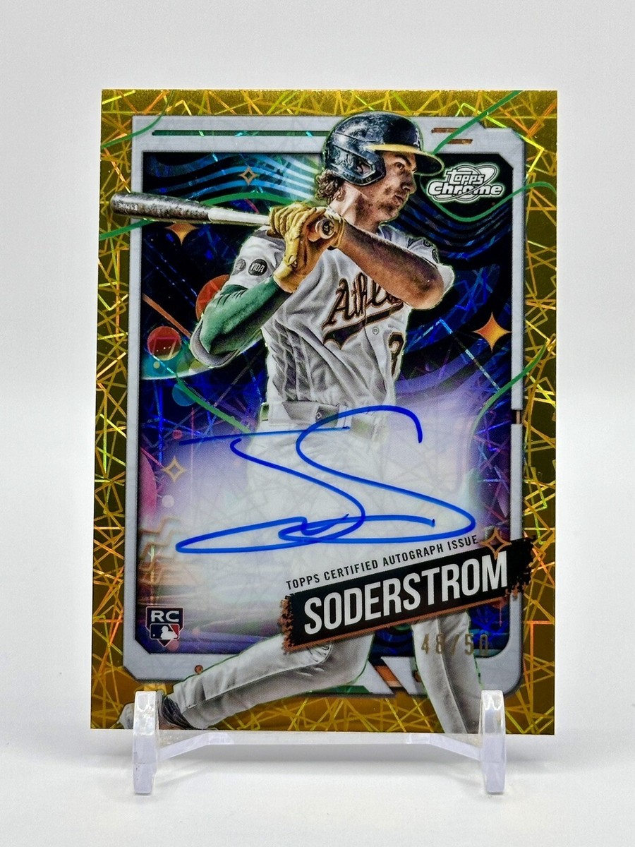 2024 Topps Chrome Cosmic Soderstrom Auto RC Gold Interstellar 