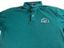 Stone Mountain Polo Shirt VTG Staff Adult L/XL Rock Georgia USA Made Park Fun