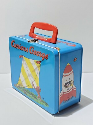 Vintage 1990s Curious George- Schylling Metal Lunch Box Tin | eBay