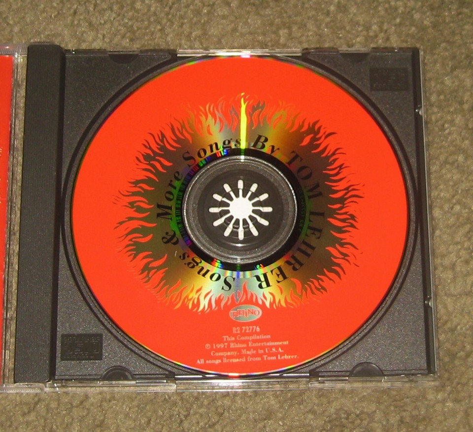 Tom Lehrer Songs & More Songs By Tom Lehrer (CD, 1997, Rhino Records