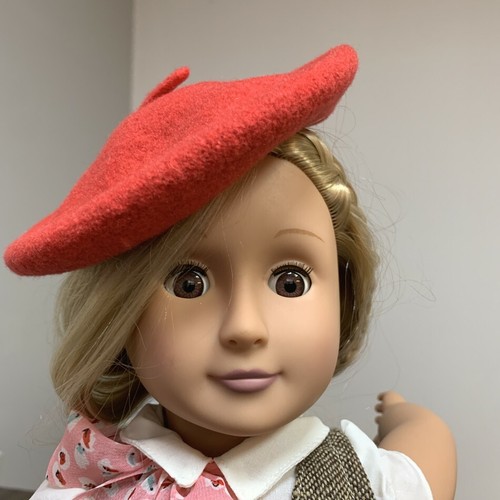 18'' American Doll Molly Red Beret Hat Cap Meet Outfits Accessory Retired eBay