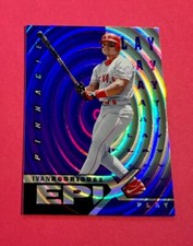 1998 Pinnacle Epix Play Purple Insert #E4 Ivan Rodriguez - Rangers HOF Legend