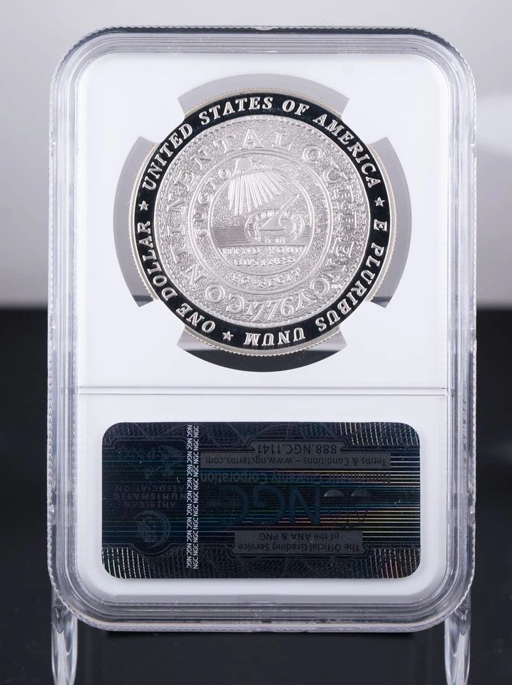 Certified 2006-P Silver $1 NGC PF69 Ultra Cameo Ben Franklin Founding Father  - Image 3 of 4