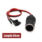 Car Cigarette Lighter Power Connection Fuse Storage Battery Adapter Socket Plug