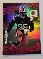 2021 Panini Prestige MYLES GARRETT Xtra Points Premium Red #/299 Browns #125