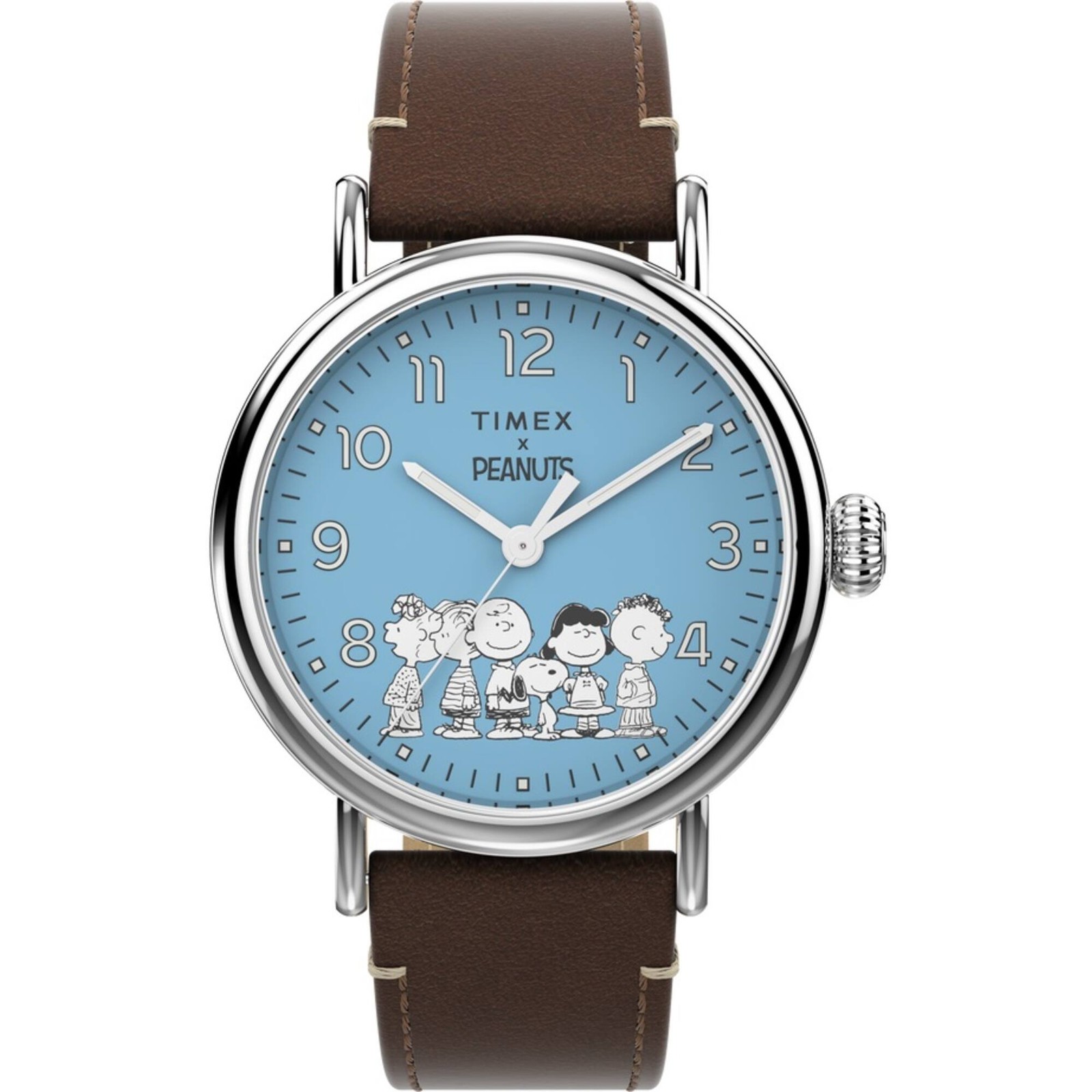 Timex Men's Watch Standard X Peanuts Gang's All Here Brown Strap TW2V89800VQ