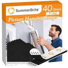 XL Picture Hanging Strips Heavy Duty, 40 Strips Damage Removal Picture Hanger... 0.45 per strip