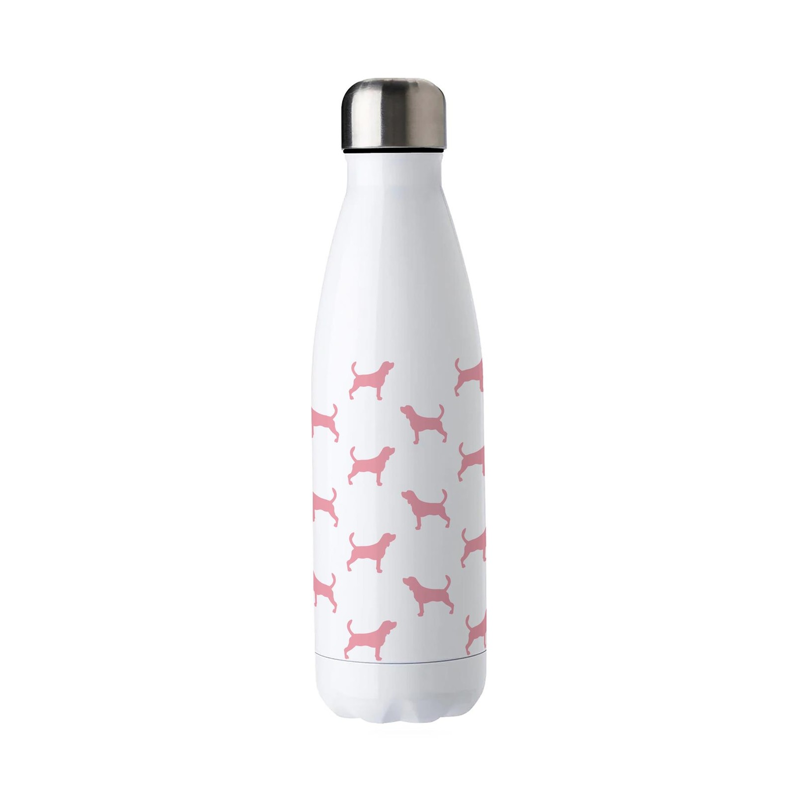 Beagle Water Bottle - Pink Reusable 500ml Metal Drinks Bottle Dog Gifts