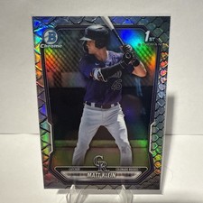 2026 Bowman Chrome Reptilian Refractor BCP-146 Matt Klein, Colorado Rockies