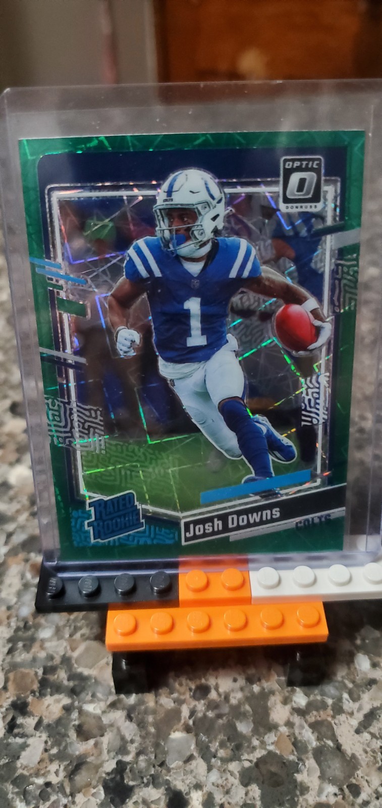 JOSH DOWNS Green Velocity Rated Rookie Card RC 2023 Donruss Optic 248 Colts...