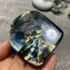 155g  Natural Purple Labradorite Quartz Crystal Stone Specimen Healing