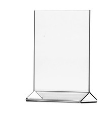 12 Pack Acrylic Sign Holder 8.5" x 11" Signs Top Load Clear Double Sided Tabl...