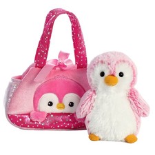 Aurora 7" Fancy Pals PomPom Penguin Pink Plush Stuffed Animal Toy 32832