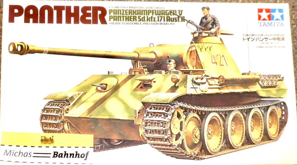 Tamiya PANTHER PANZERKAMPFWAGEN V Sd.Kfz171 Bausatz ungebaut 1:35 OVP LF1 å - Bild 1 von 1